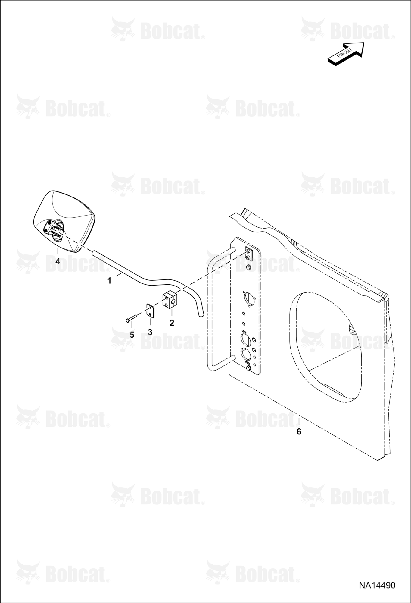 Rear Mirror  B41N16001 & Above, B41P16001 & Above