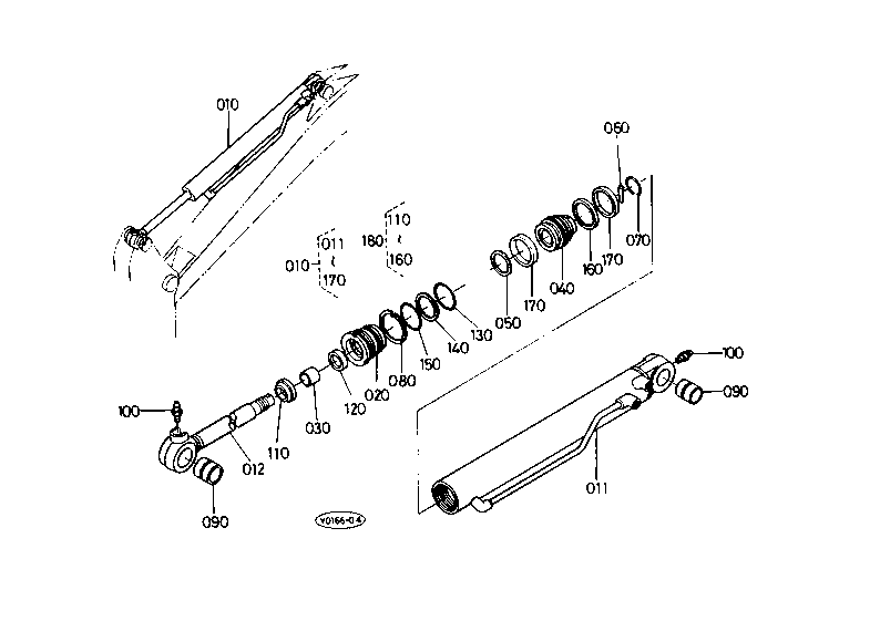 Arm Cylinder and Component Parts