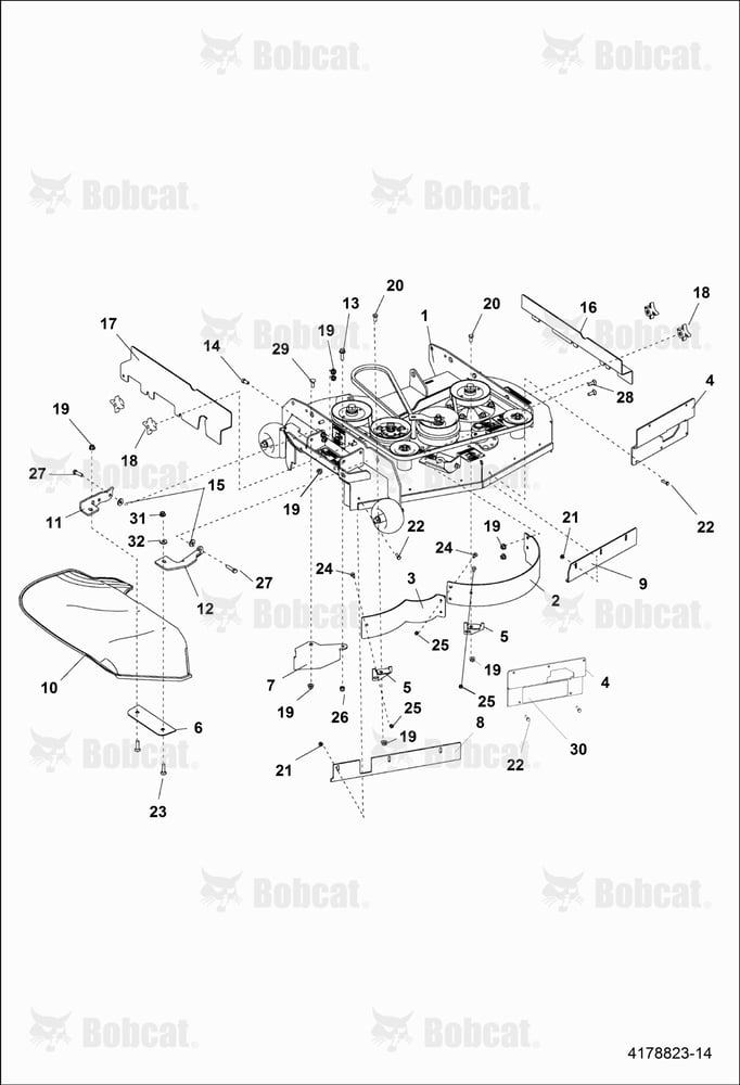 CHUTE, BAFFLES, & Edges Assembly