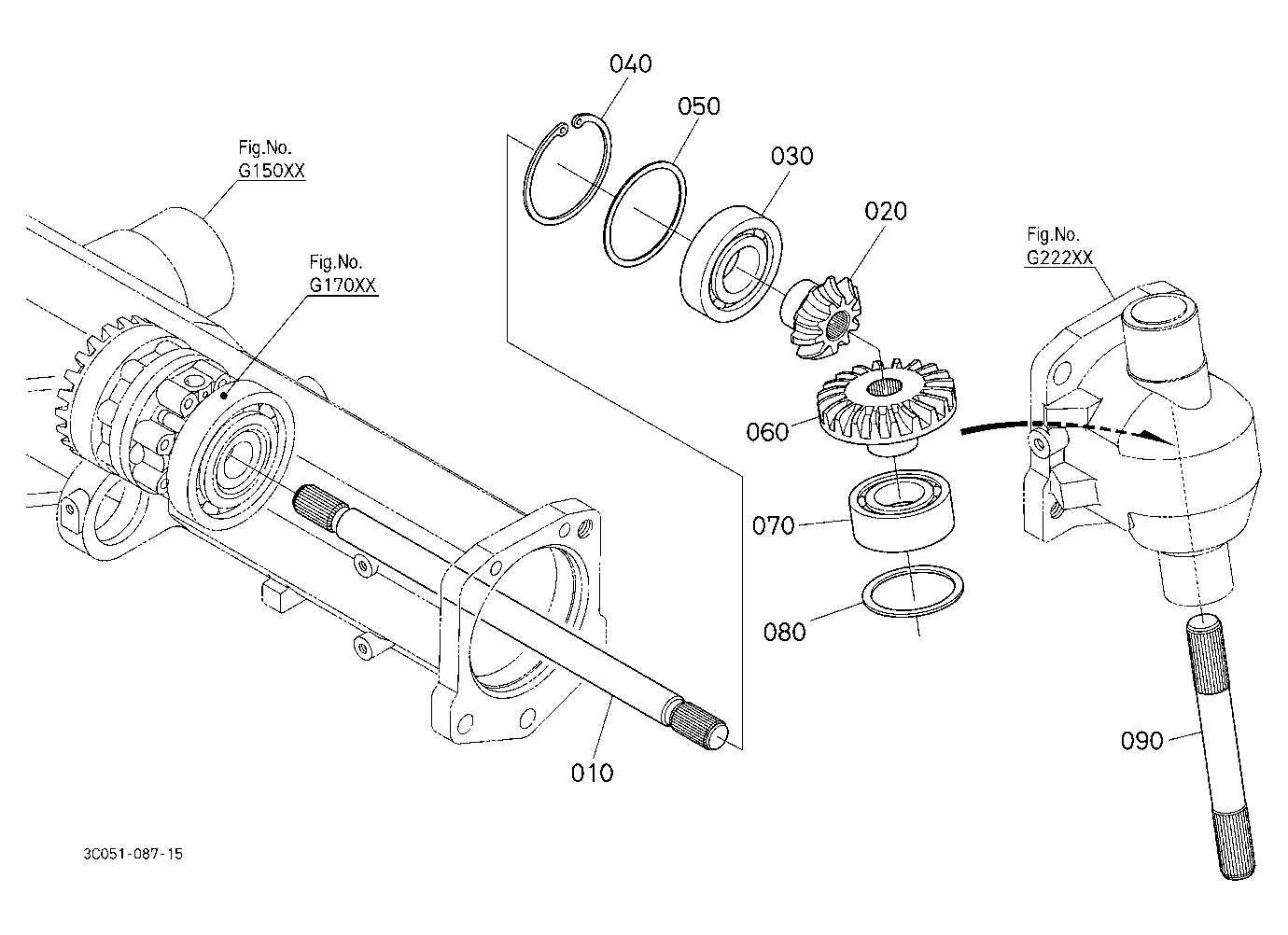 Differential Gear Shaft Lh