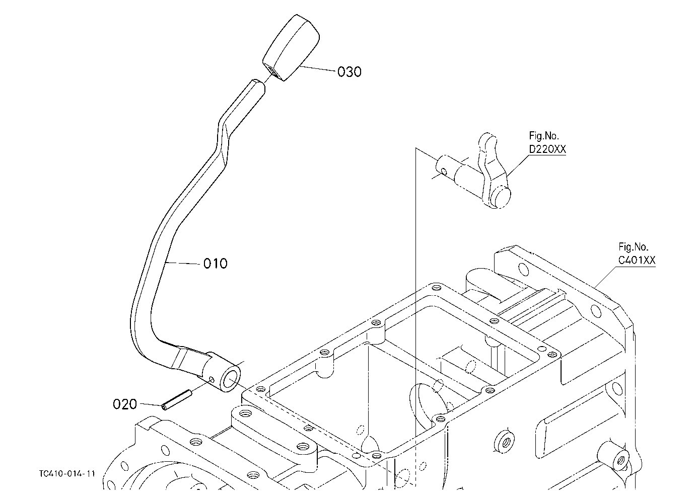 Pto Gear Shift Lever