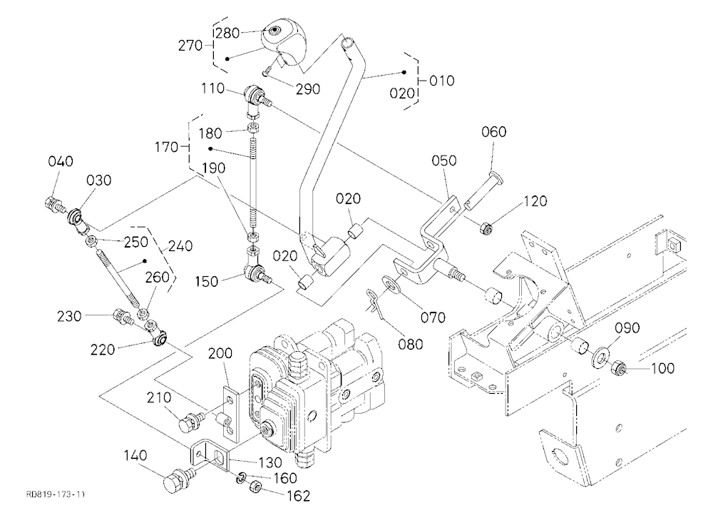 Control Lever (Blade) [Angle Blade Type]