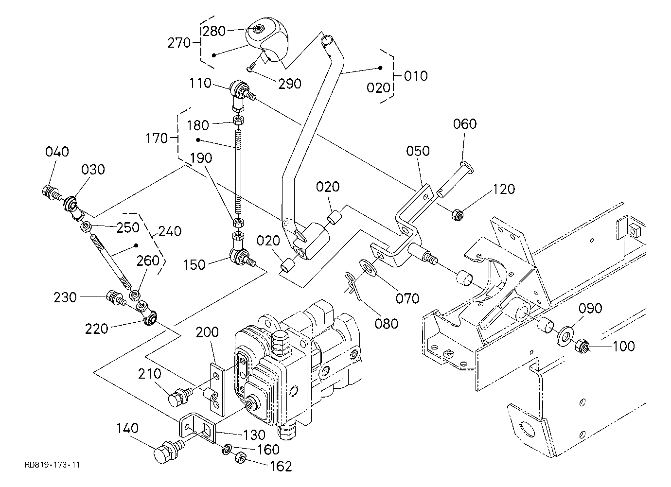 Control Lever (Blade) [Angle Blade Type]