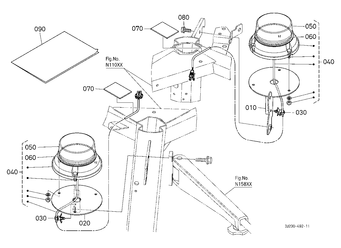 Beacon Lamp Kit [Ca] (W/G No.3837) [Option]