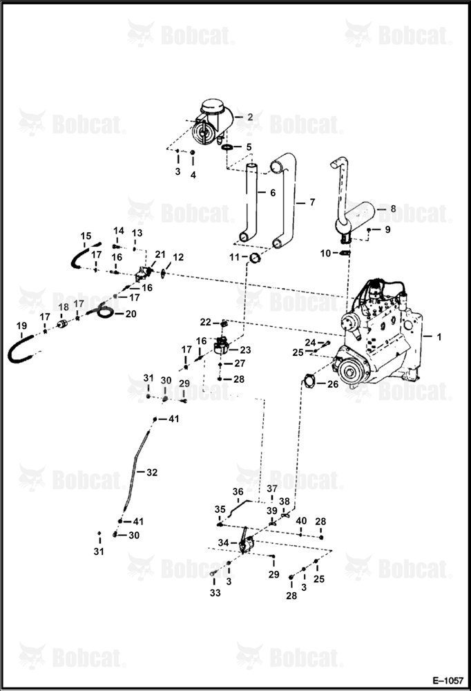 Engine Fuel & Exhaust Attaching Parts (Gasoline)