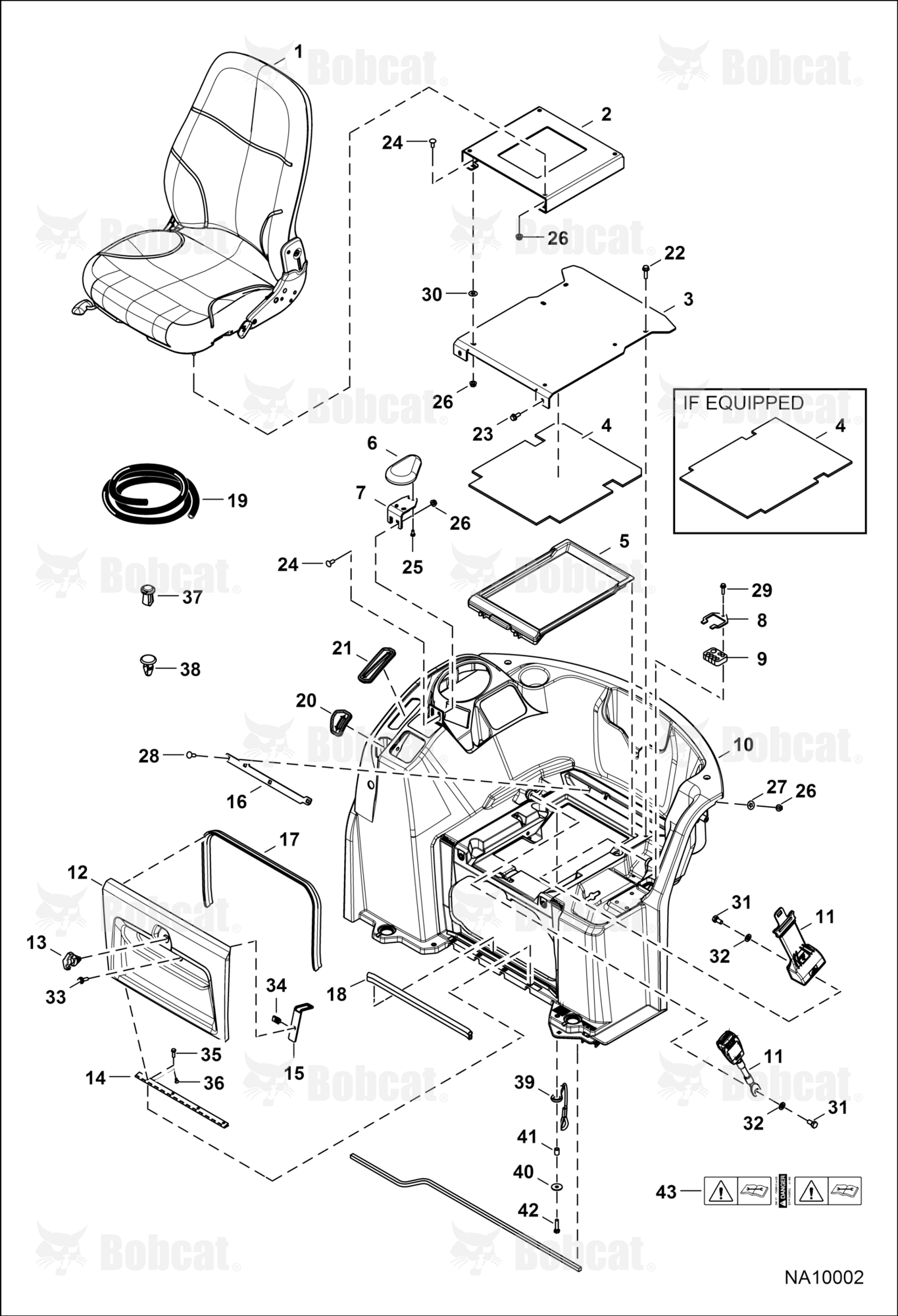 Operator Area (RH Console) (Seat) (Seat Belt)