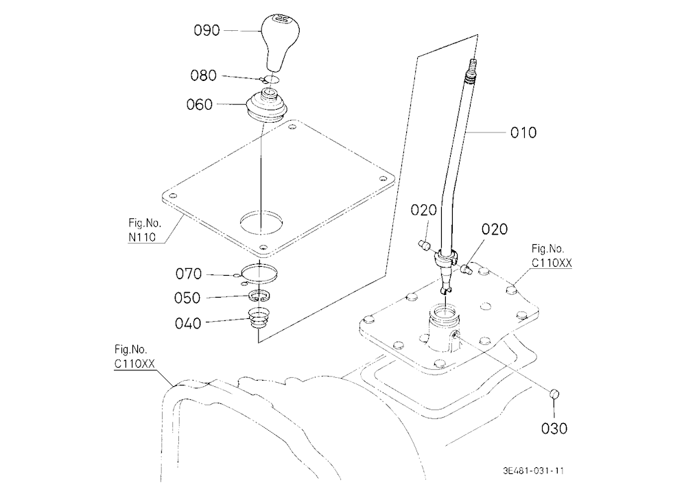 Main Gear Shift Lever [Cab Type]