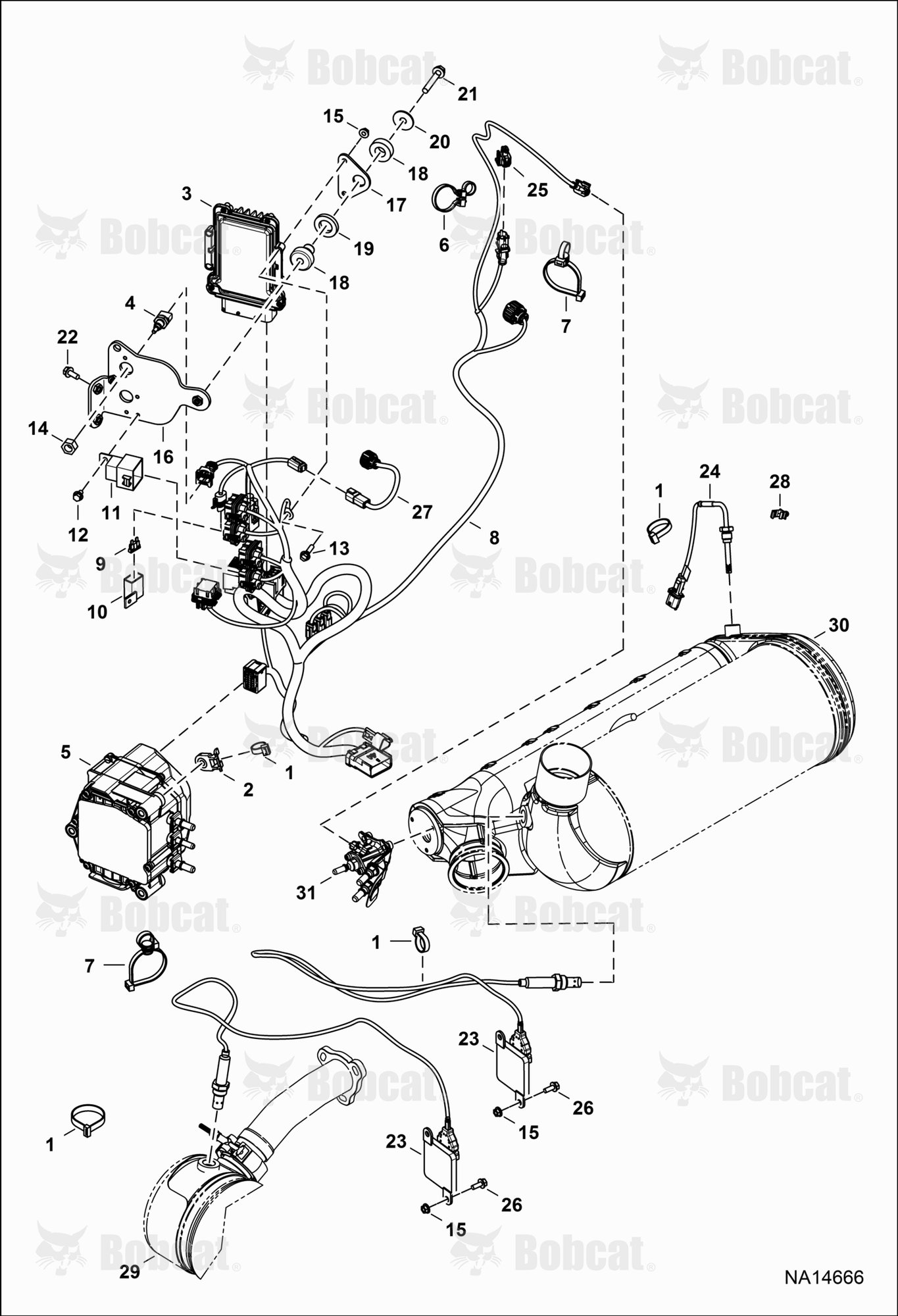 Engine Electrical Circuitry (SCR System) (Engine S/N 025472 & Above)