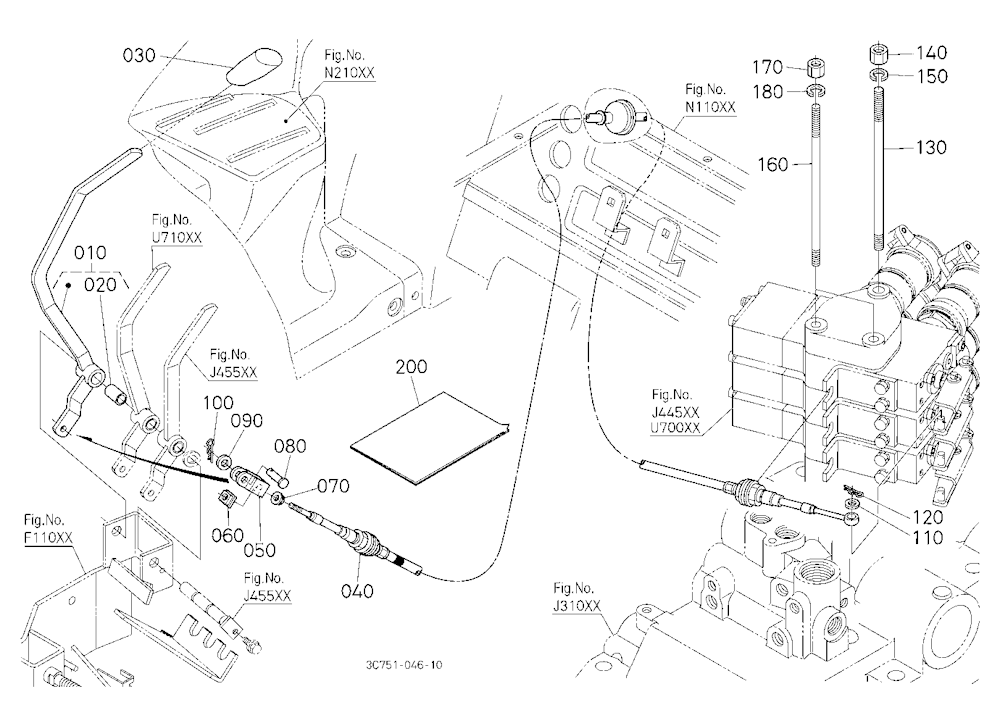 Auxiliary Control Valve Lever Kit (3Rd) [Option]