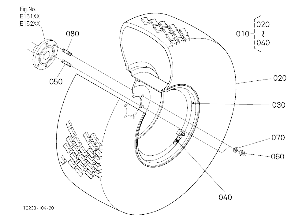 Rear Wheel (44*18-20)