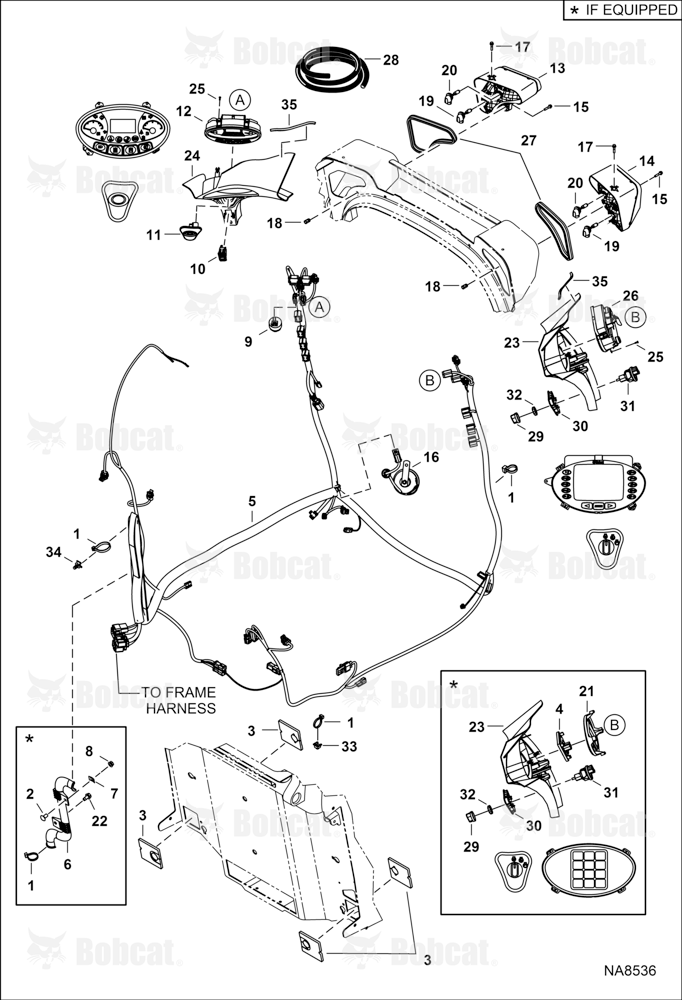 CAB Electrical Circuitry (Deluxe) (3 Plug to MFR Harness) AUVB11001 - AUVB14938