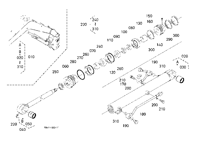 Boom Cylinder And Component Parts