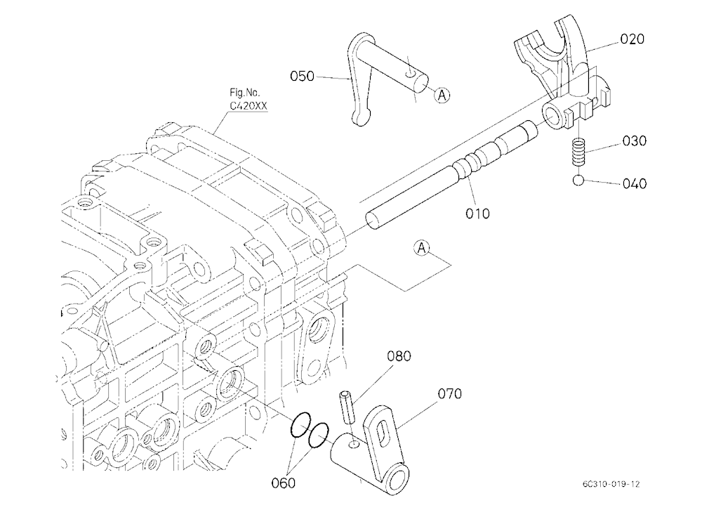 Range Gear Shift Fork