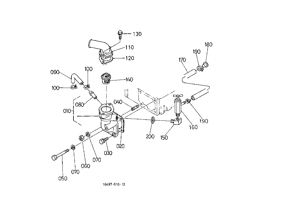 Waterflange/Thermostat