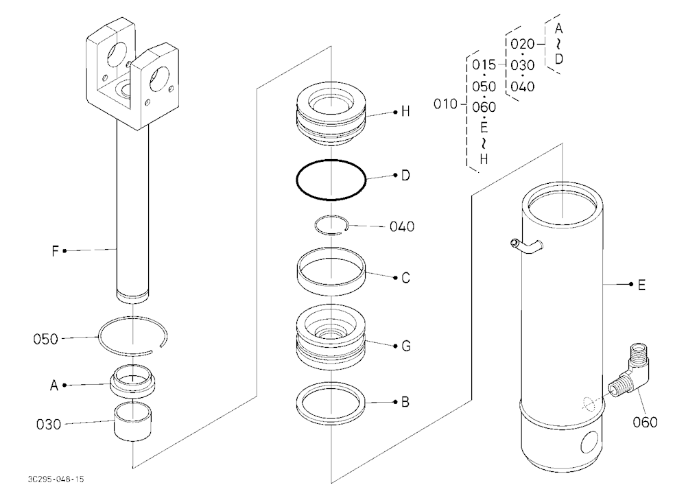 3P-Lift Assist Cylinder [Component Parts] [Old]