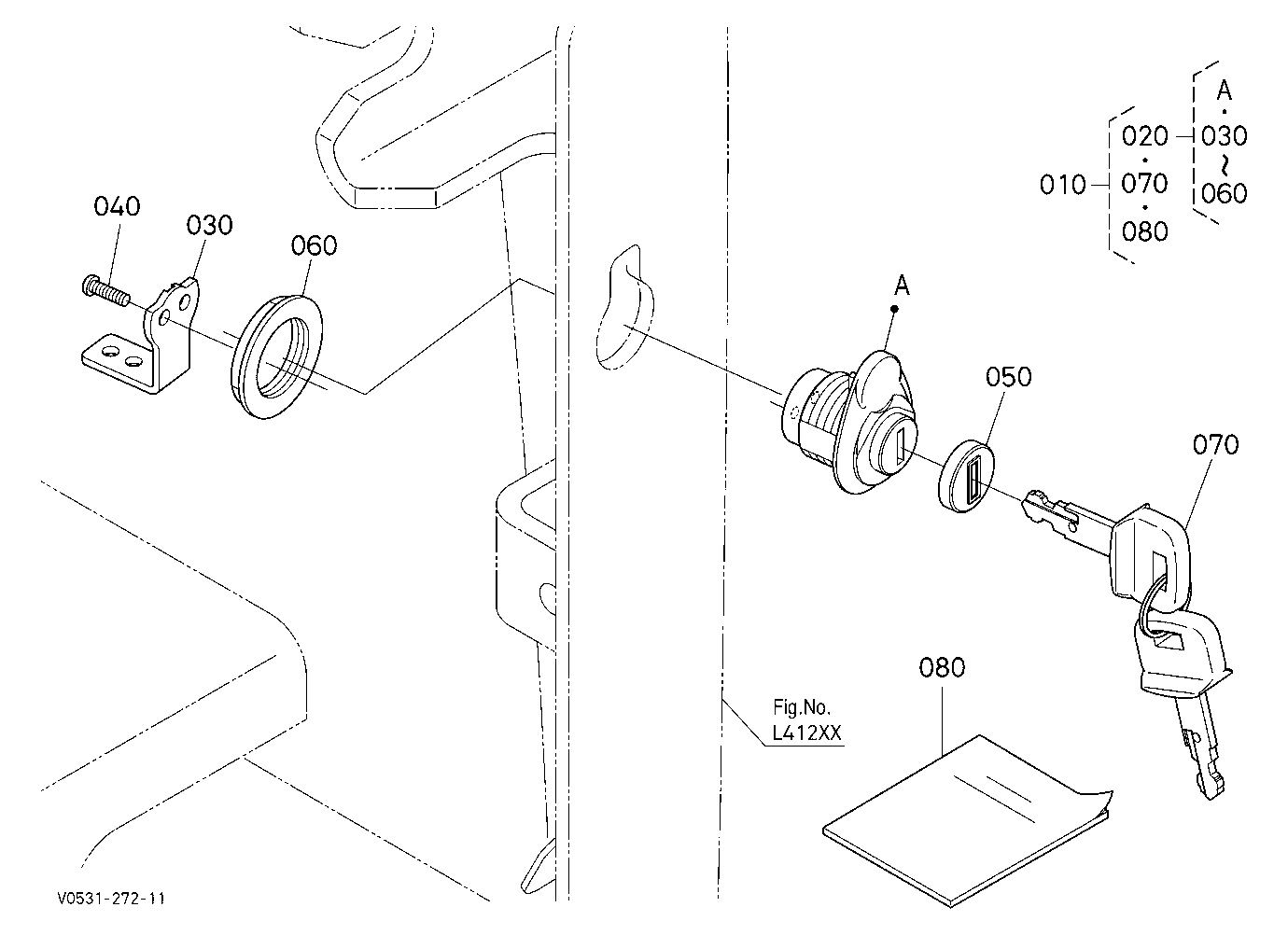 Bonnet Lock Kit (Bonnet) [Option]