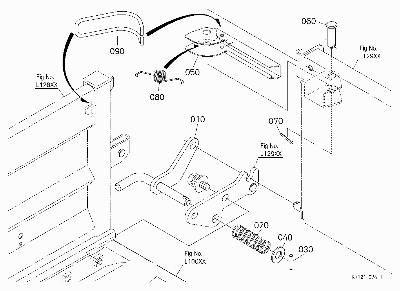 BOX GATE LOCK (REAR RIGHT) [BED LINER] [FSG]