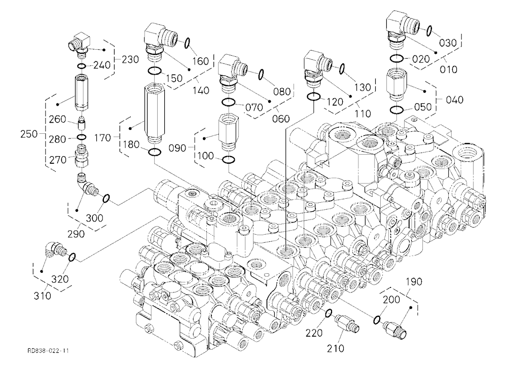 Control Valve 7 (Arm/Bucket)