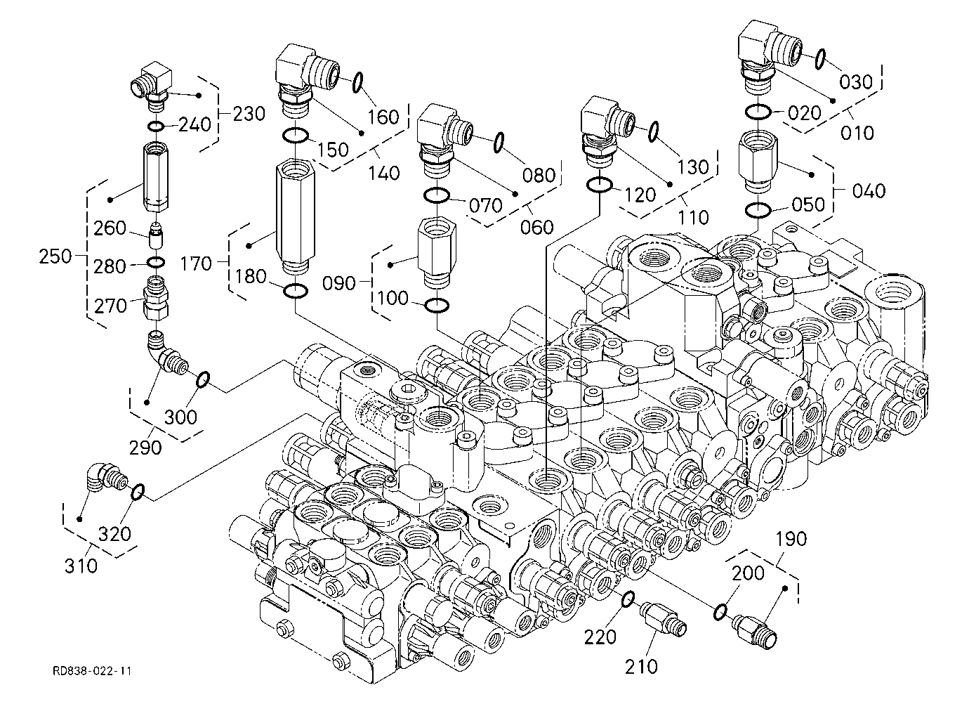 Control Valve 7 (Arm/Bucket)