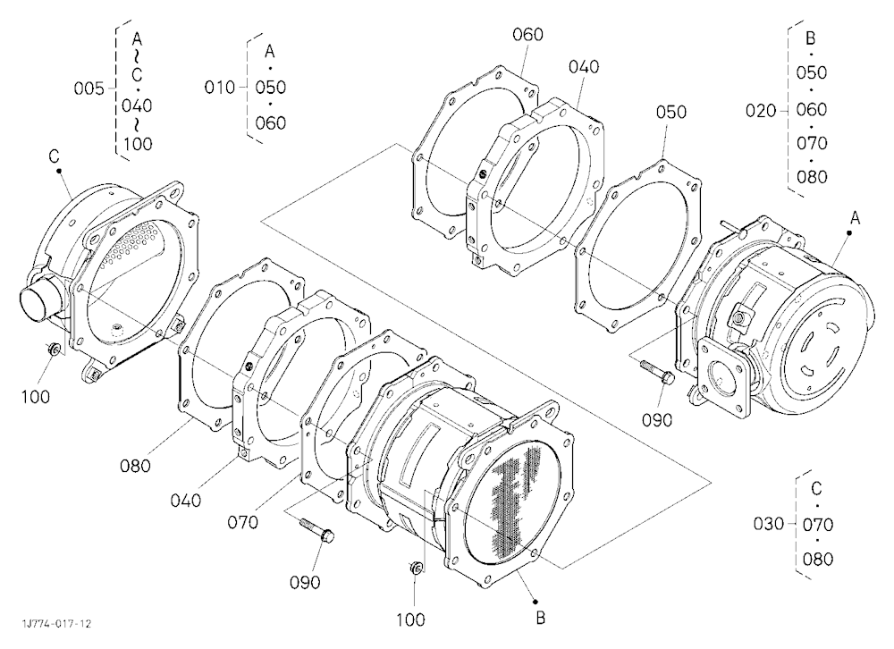 Diesel Particulate Filter Muffler [Component Parts