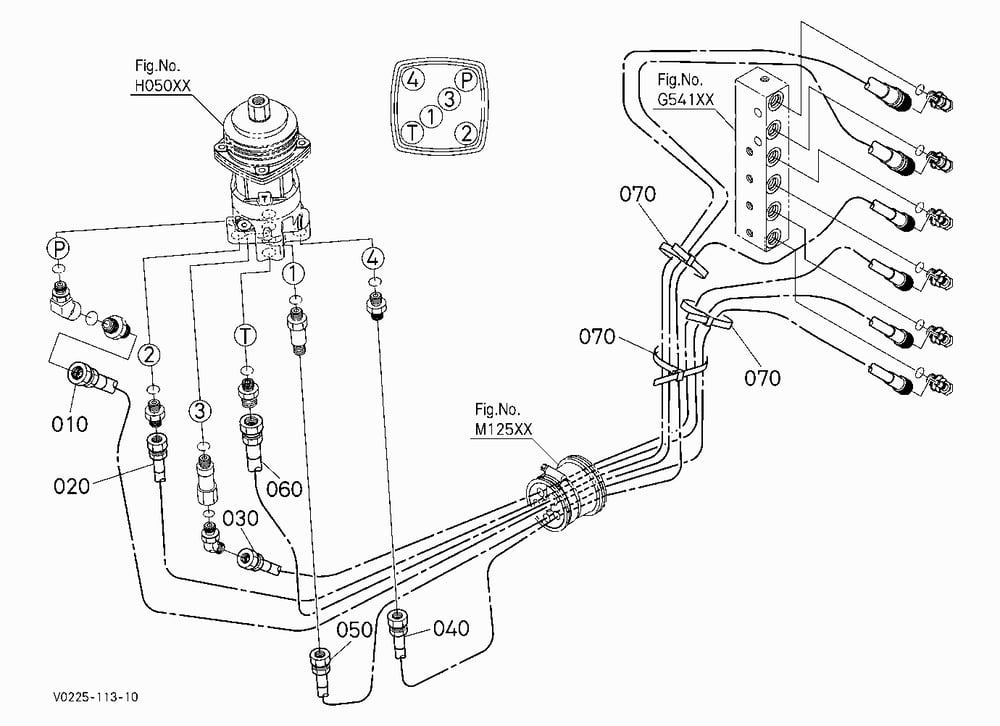 OIL PIPING (CONTROL LEFT)