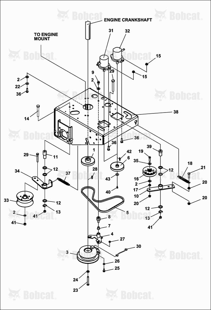 Lower Engine Deck ASSY/CLUTCH