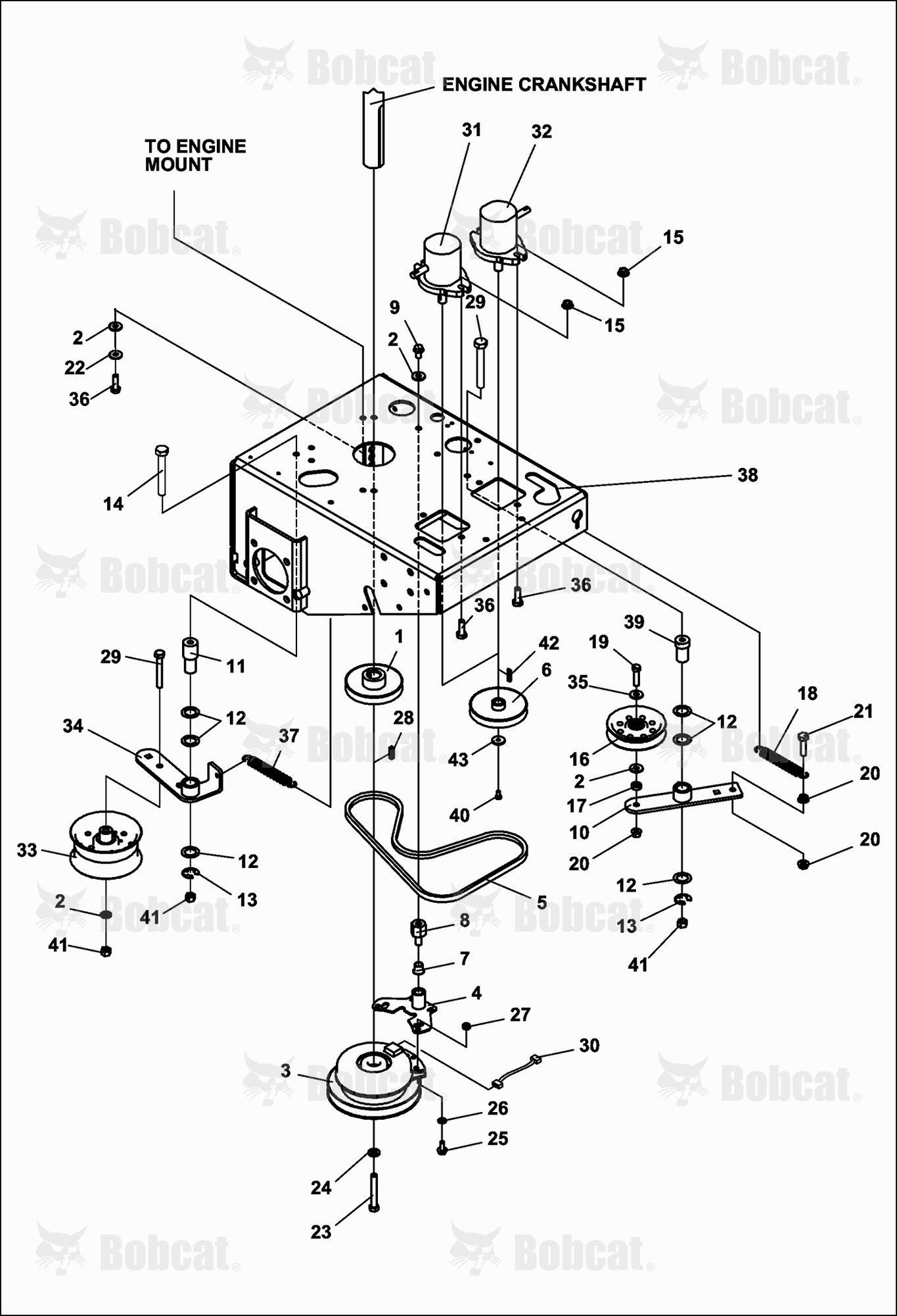 Lower Engine Deck ASSY/CLUTCH
