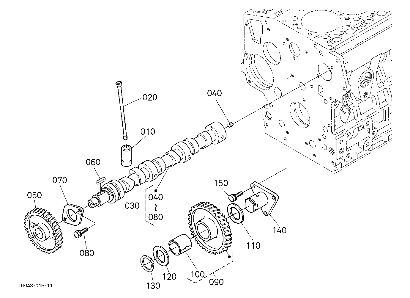 Camshaft And Idle Gear Shaft