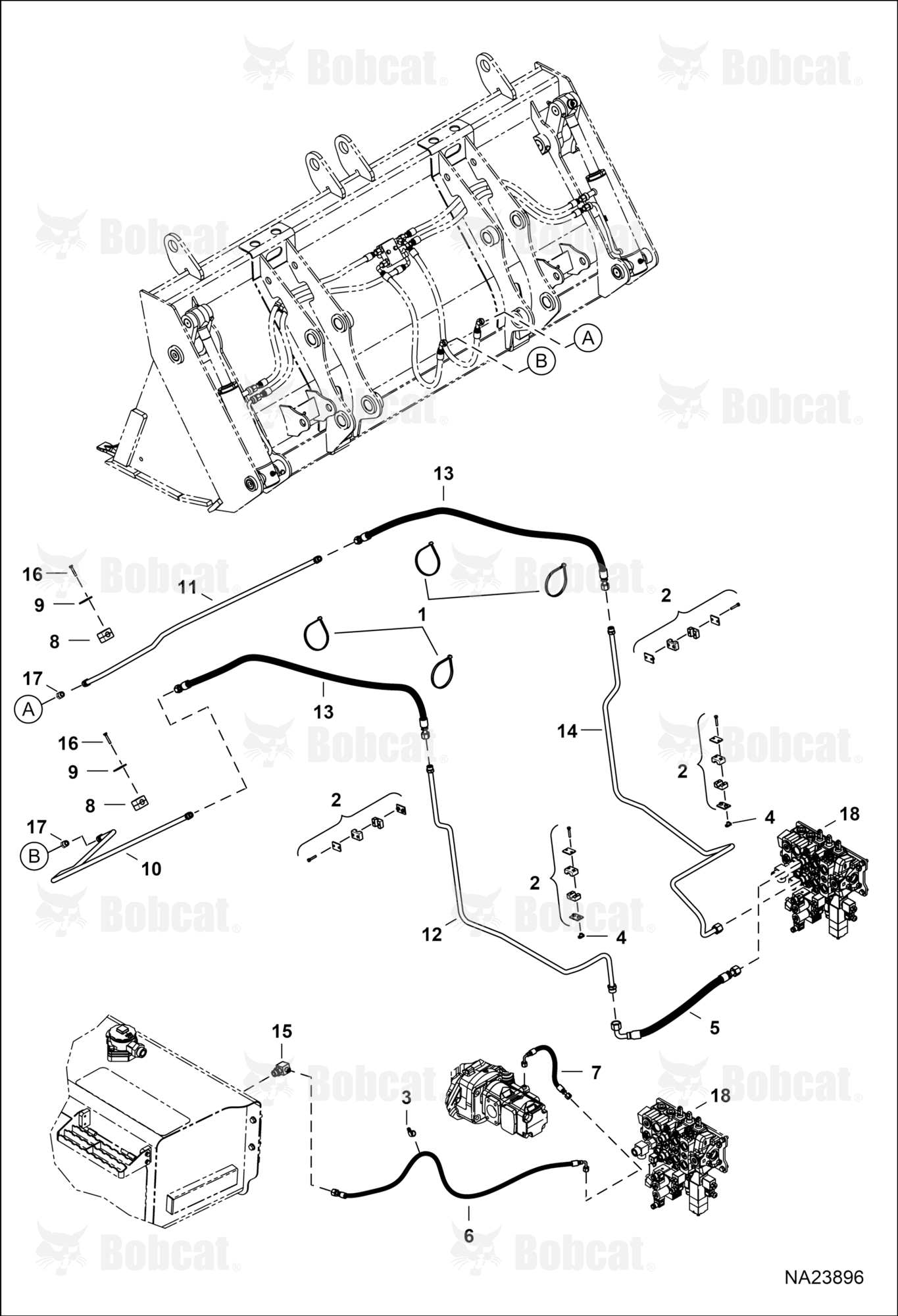 Bucket (Auxiliary Hydraulics) (Modified Design)