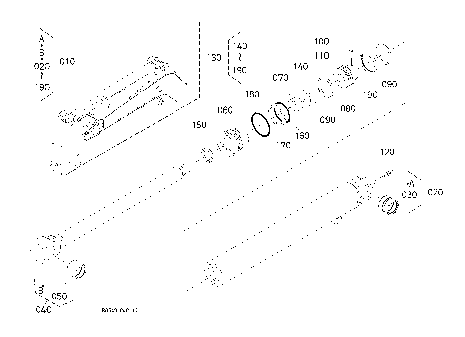 Arm Cylinder And Component Parts