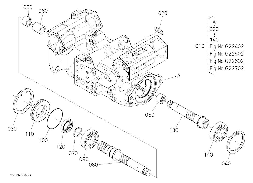 Hst Pump (Shaft) [Component Parts]