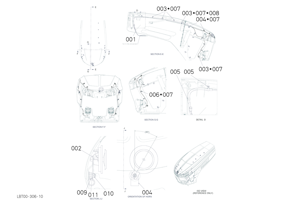 Hood Electrical Assembly - Range 1