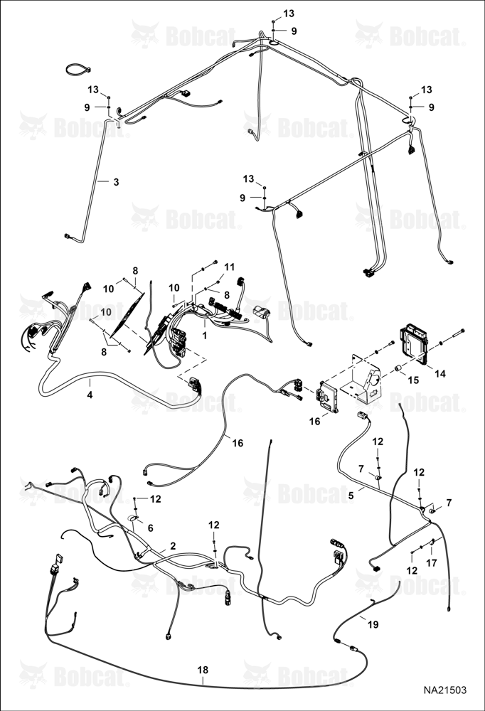 Engine Electrical Circuitry (Cab & Engine Harness)