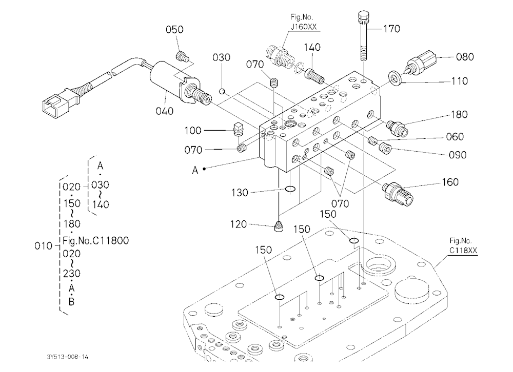 Power Shift Valve (Upper) [Component Parts]