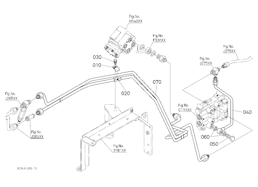 Hydraulic Oil Line (Shuttle/Controller)