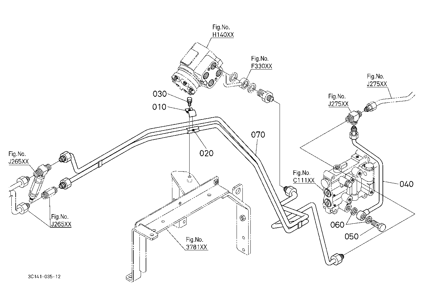 Hydraulic Oil Line (Shuttle/Controller)