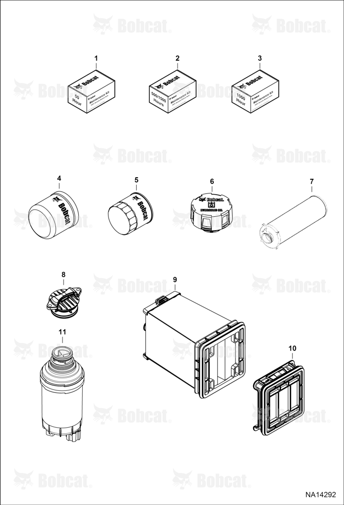 Maintenance Items (Scheduled Maintenance) (Spin-On Cooling Fan Filter)