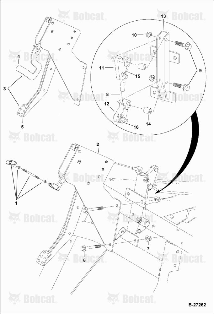 Park Brake Pedal (With Bellcrank System)
