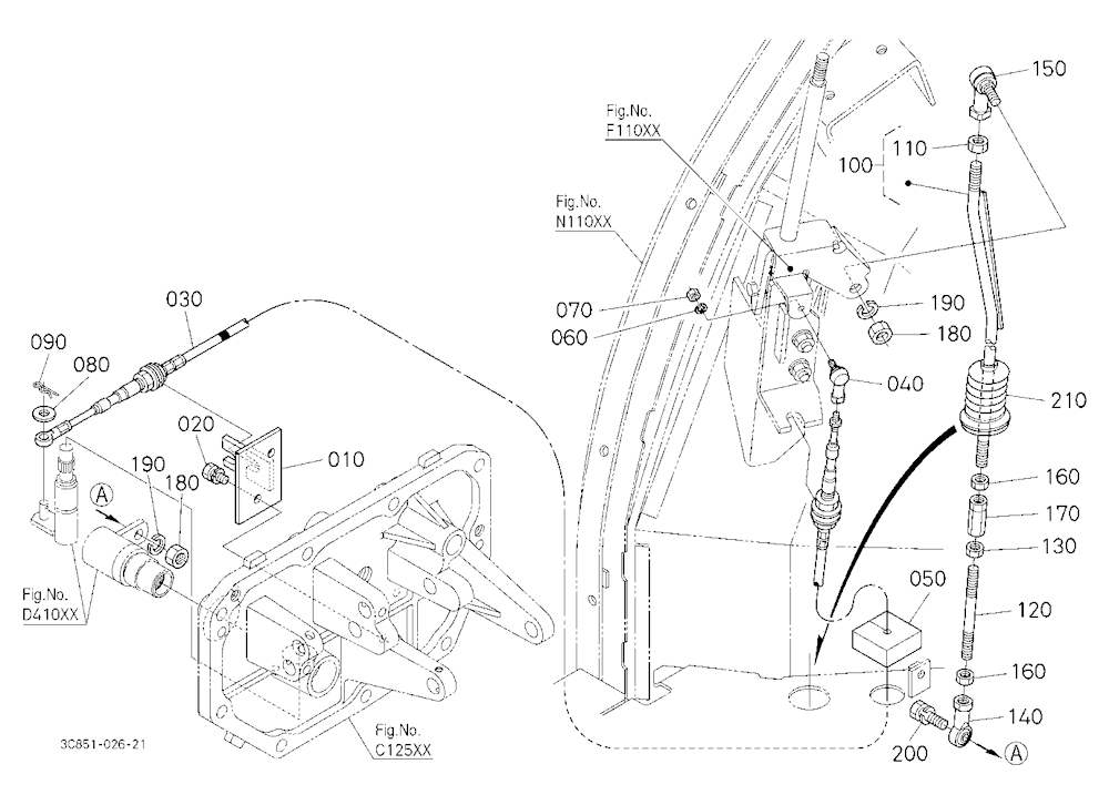 Main Gear Shift Rod