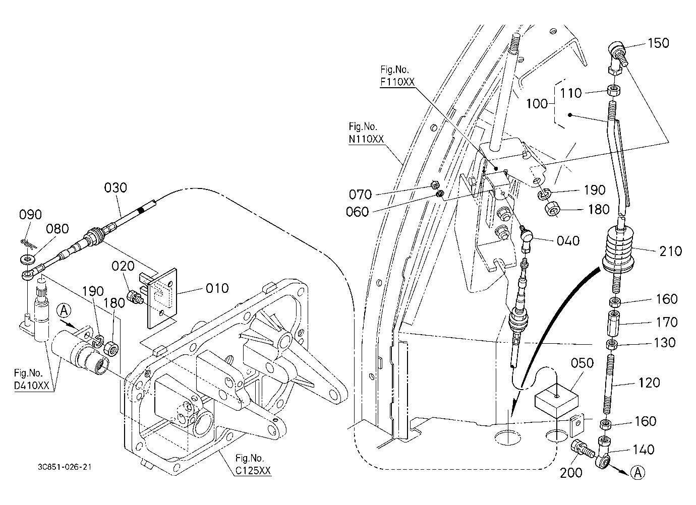 Main Gear Shift Rod