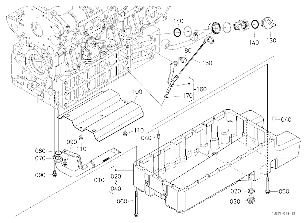 Oil Pan [With Pneumatic Trailer Brake]