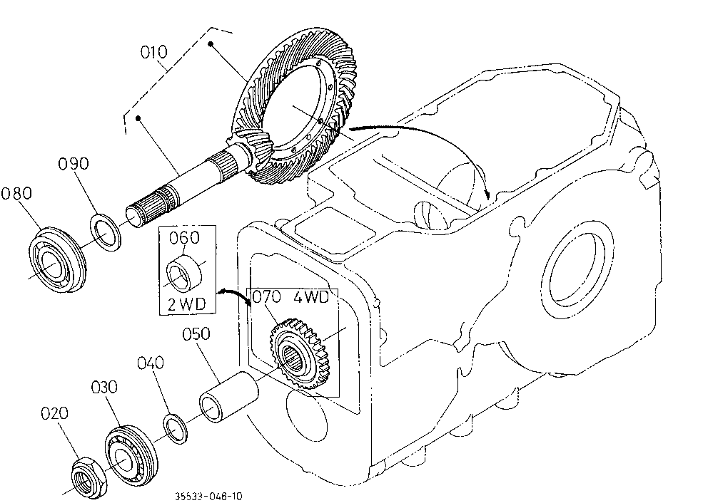 Bevel Gear (Rear)