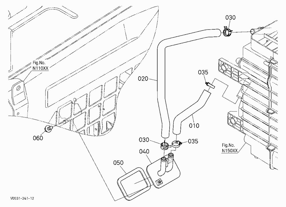 HEATER HOSE (AIR CONDITIONER UNIT)