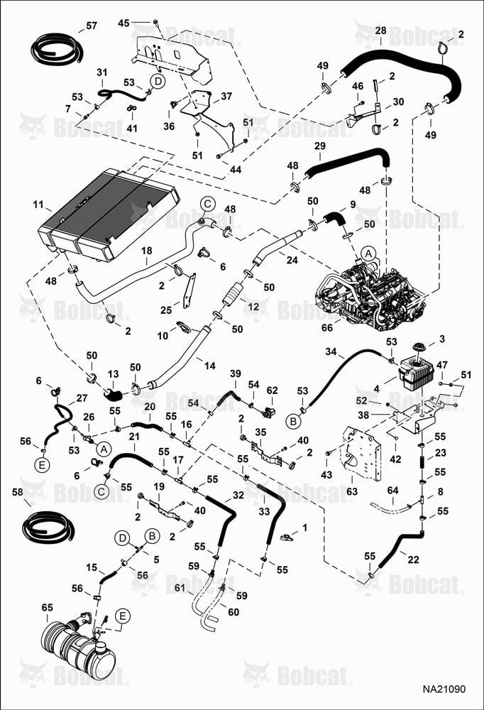 Cooling System B54P11001 - B54P11106