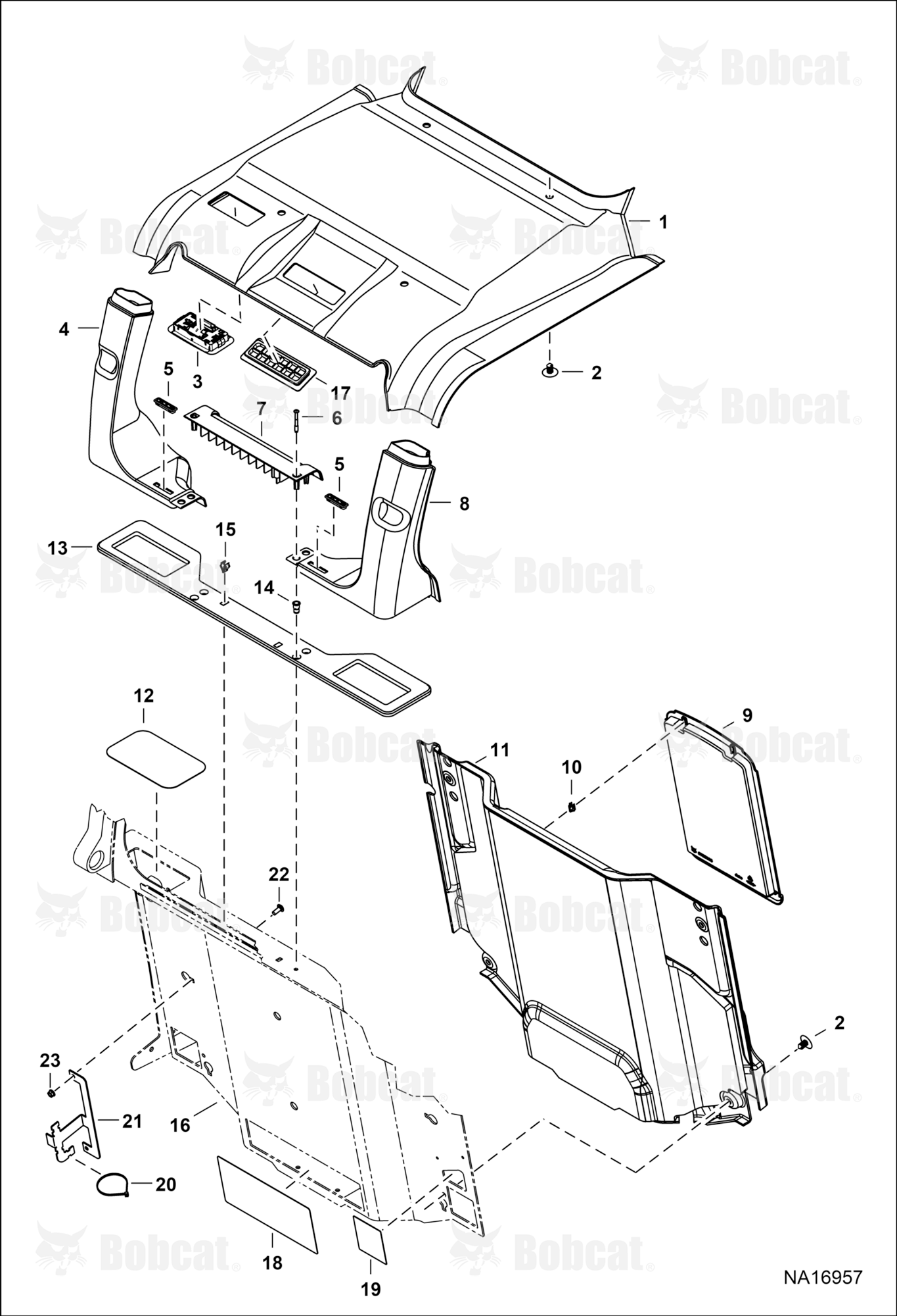 Operator CAB (Cab Interior) (Deluxe) (Headliner) (Machine IQ)