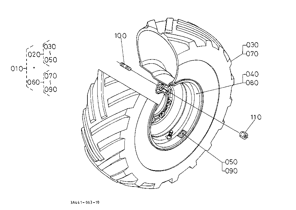 Rear Wheel (13.5-16.1R1)