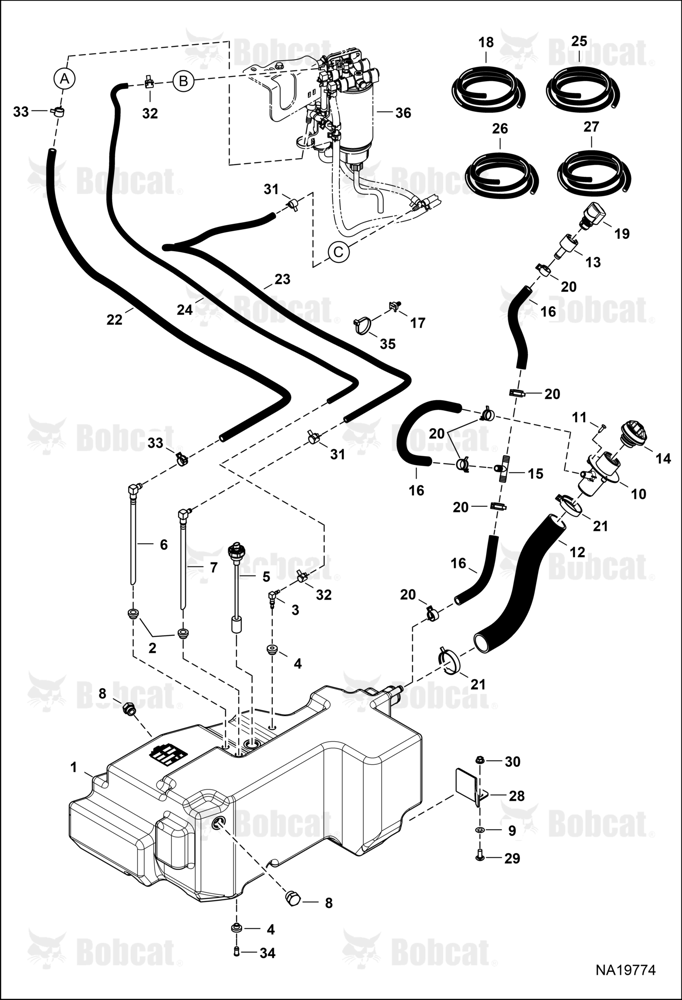 Engine & Attaching Parts (Fuel System) (Fuel Tank)