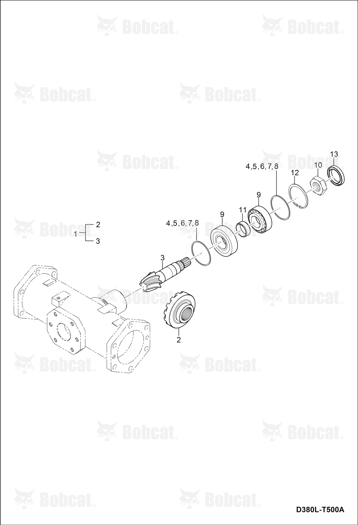 Bevel Pinion Shaft Group