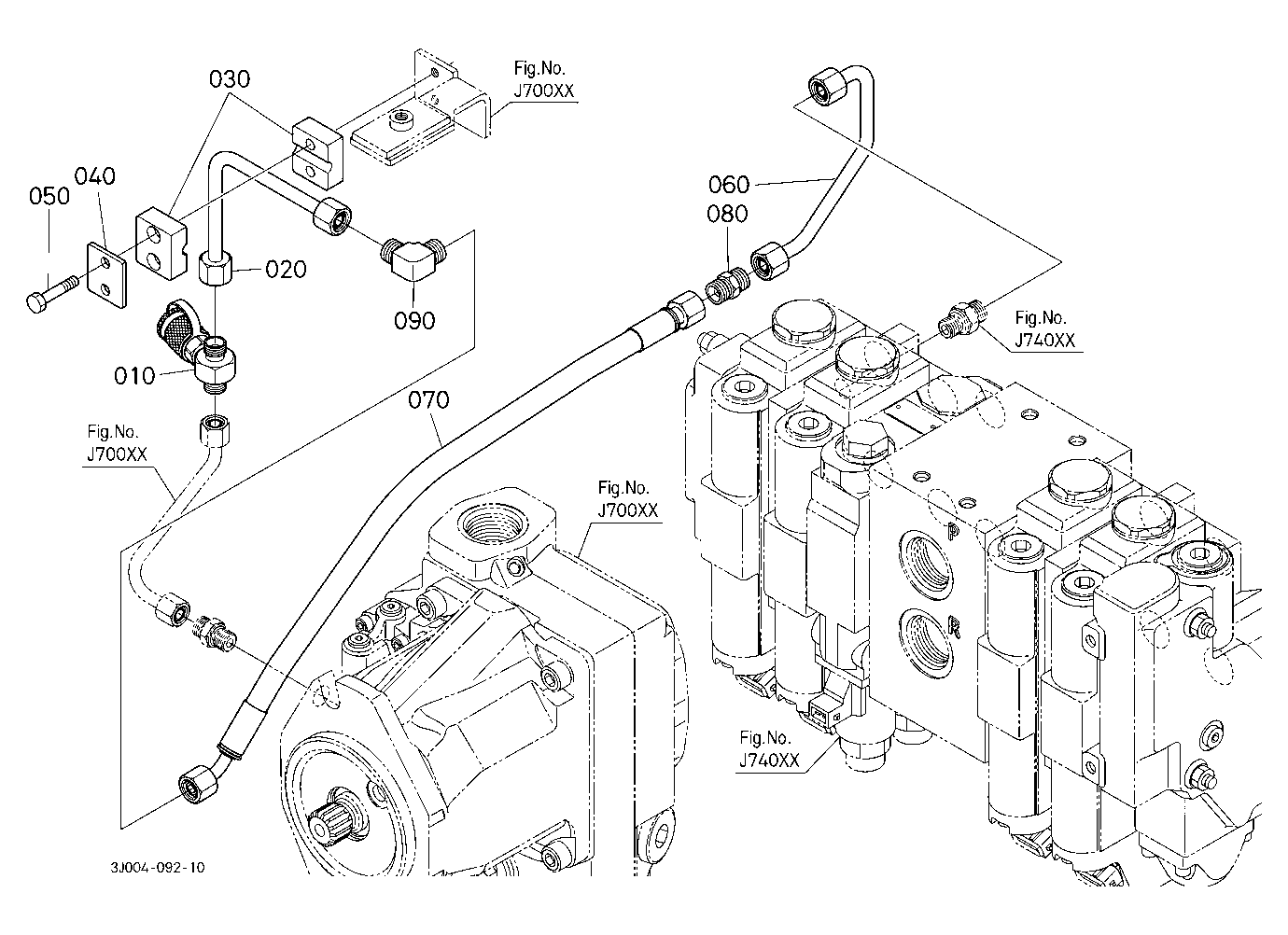 Hydraulic Oil Line (Axial Pump To Remote Control V