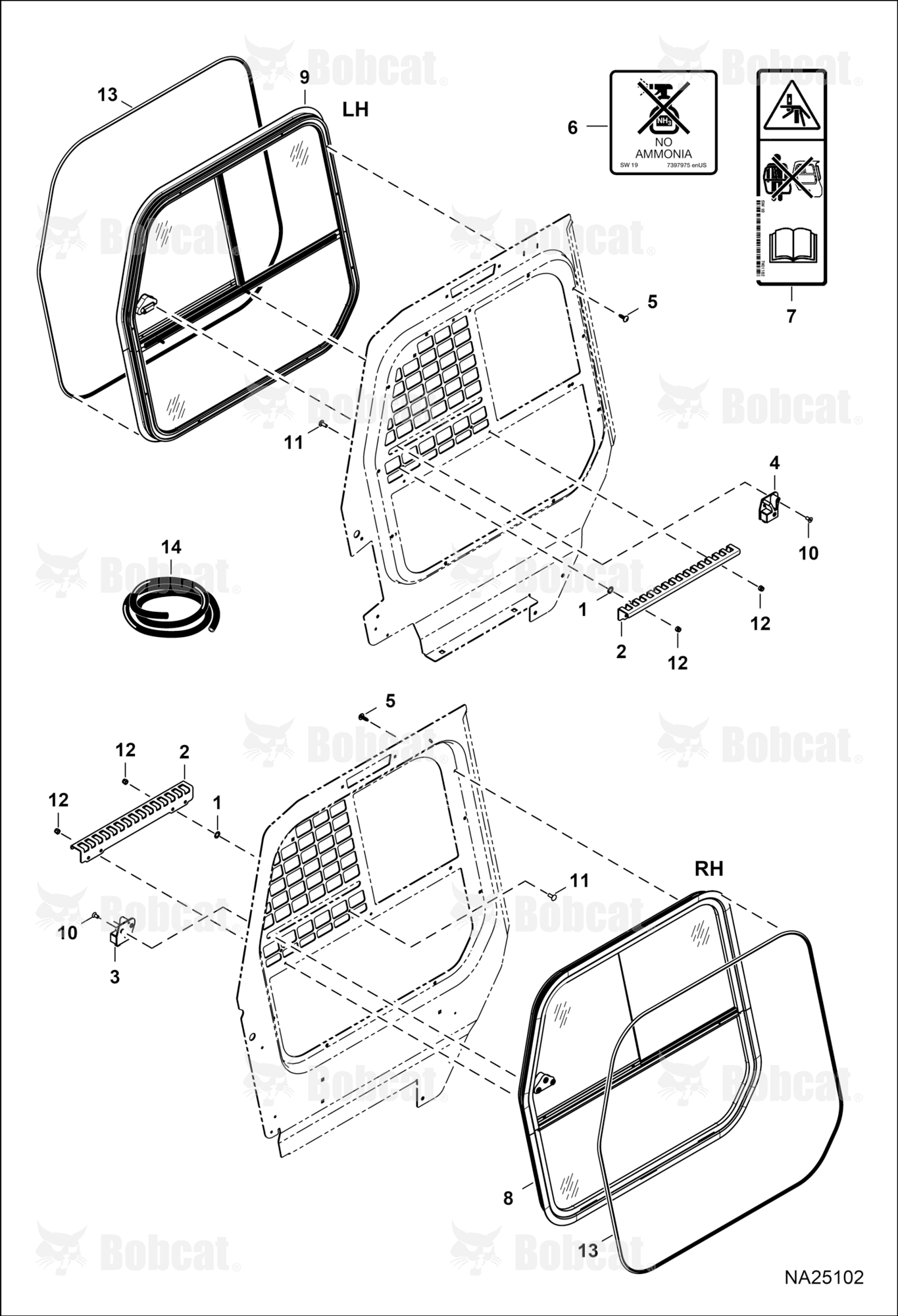 CAB Windows (Side) (Glass) (Clearview) (Platinum Option)